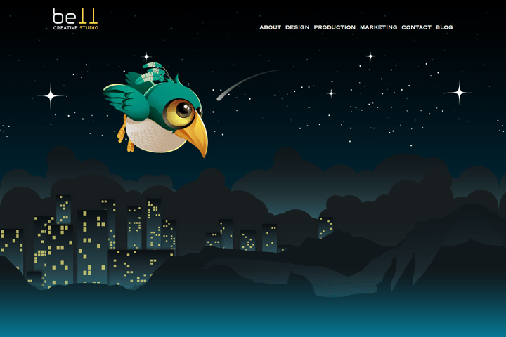 bell creative studio website preview
